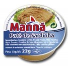 24 x 22g Cans Sardine Spread Manna Portuguese Sardine Pate - Total 528gr/ 17oz - FREE SHIPPING
