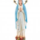 Our Lady Lourdes Virgin Mary Lourdes Statue Figurine Meteo Change Color - 9" - FREE SHIPPING