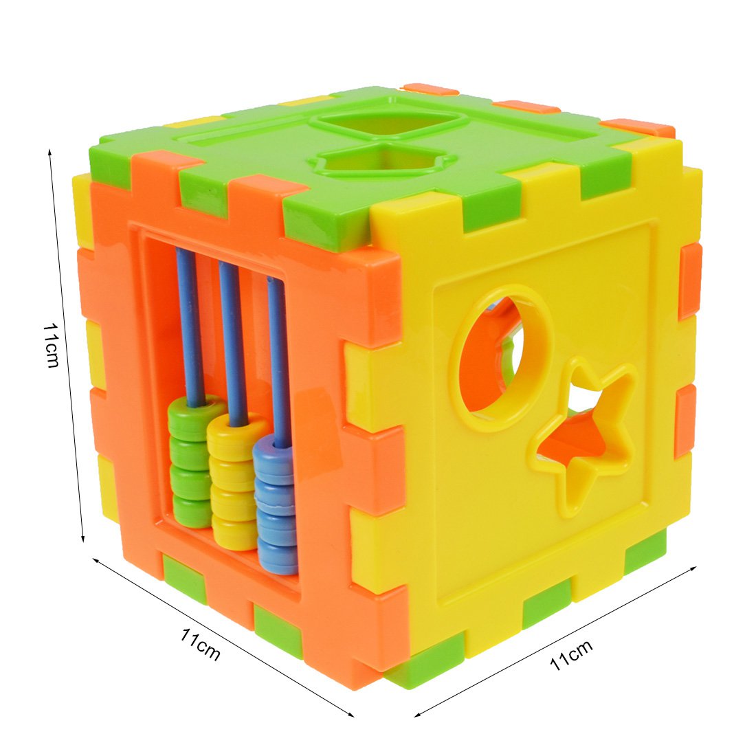 RNC Baby Plastic Shape Sorting Cube Shape Sorter Toy