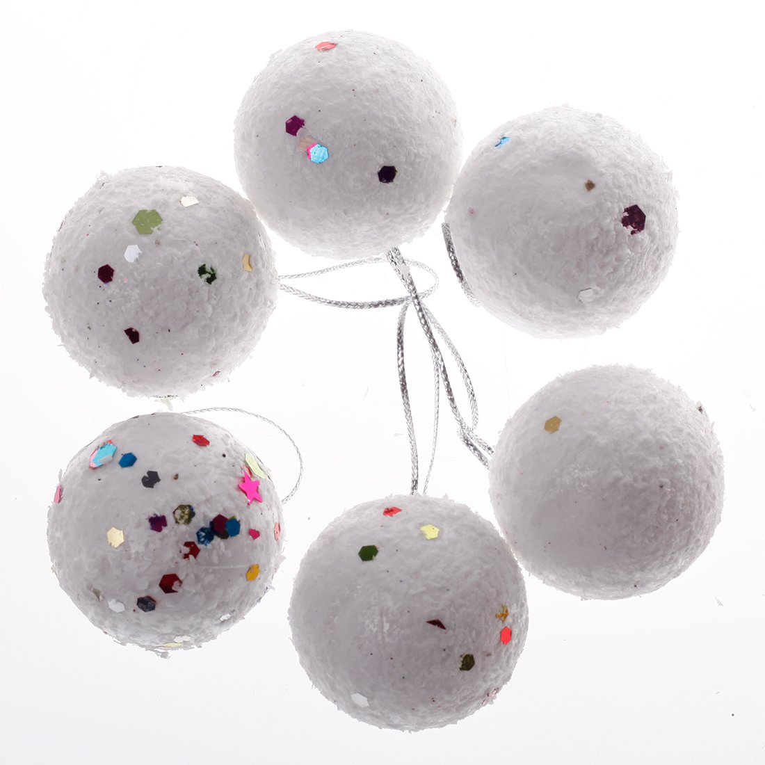 Christmas Gift Christmas Snowball Decoration 6 in 1 Pack