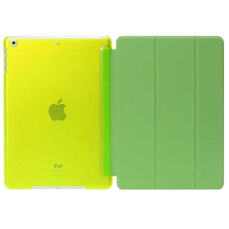 De Cheng for Apple Ipad Air Non-detachable Smart Cover with Back Case Lawngreen Lawngreen
