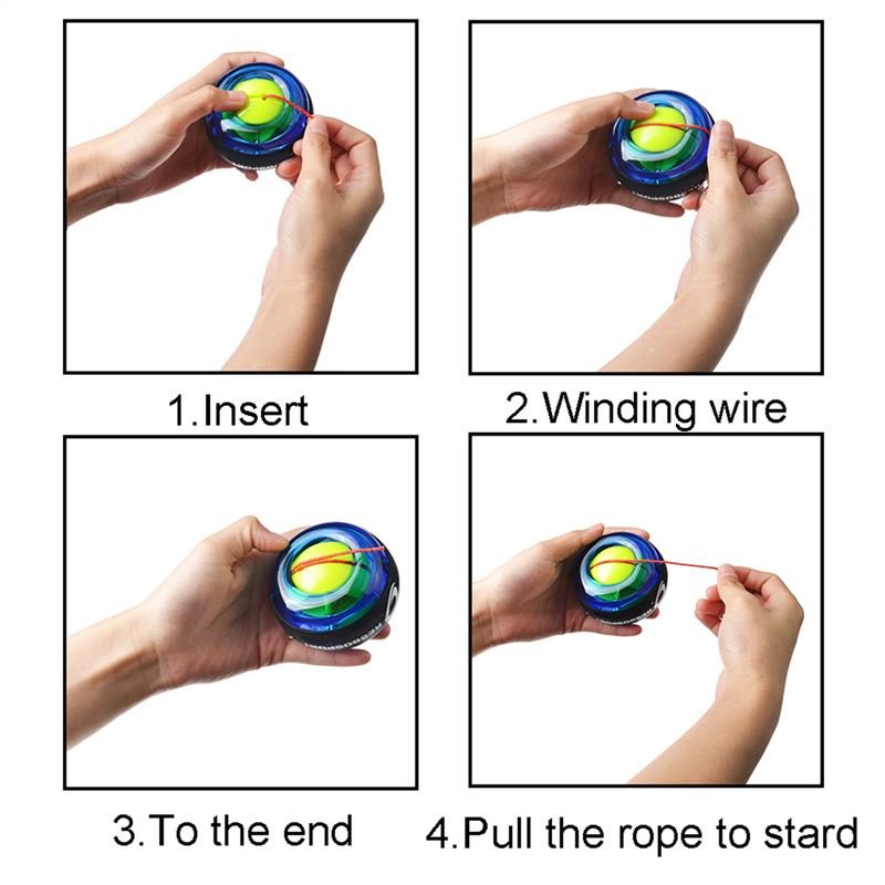 Wrist Trainer Wrist Ball Powerball Hand Spinner Gyroscopic Ball Arm