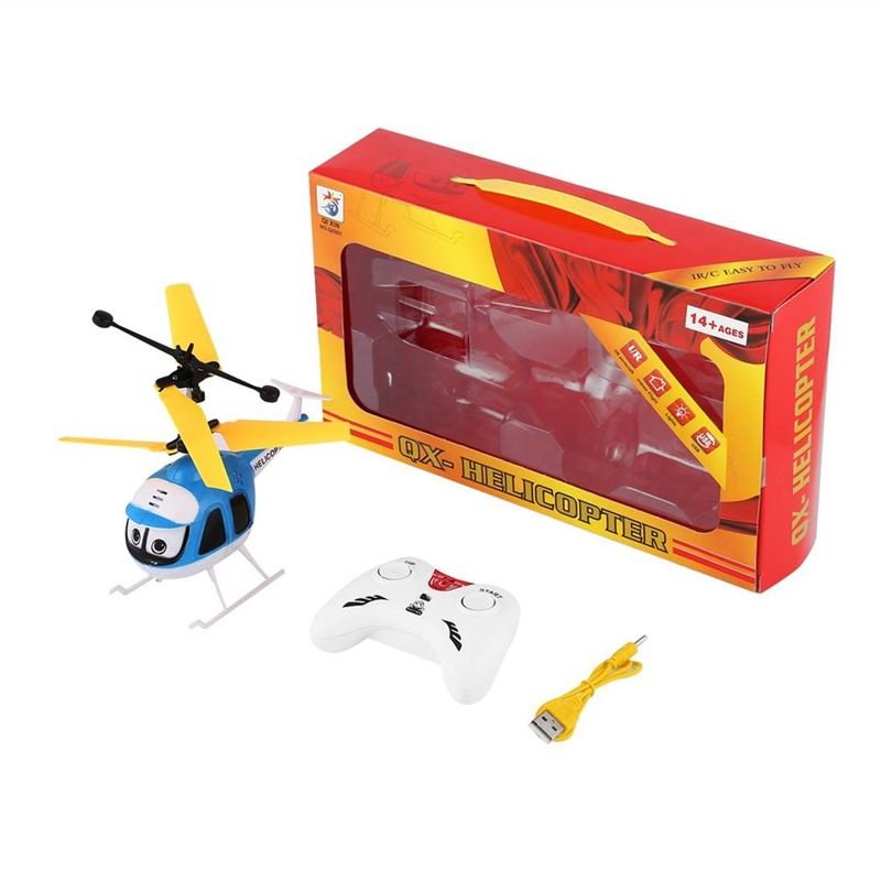 Induction Flying Toys RC Helicopter Cartoon Remote Control Drone Kid Plane Toy