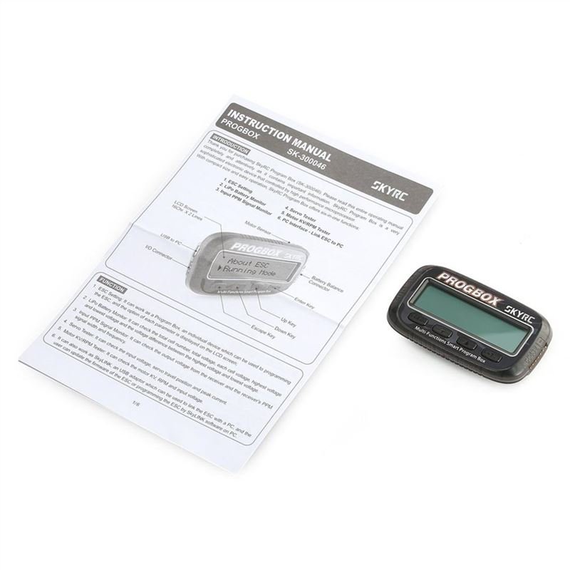 SKYRC SK-300046 PROGBOX ESC Program Box RC Motor Tester Lipo Battery Monitor