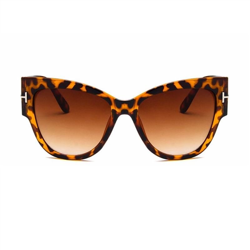 Product Name: Fashion Letter T Large Frame Women Sunglasses Anti-UV Lady Sun Glasses Shades Leopard