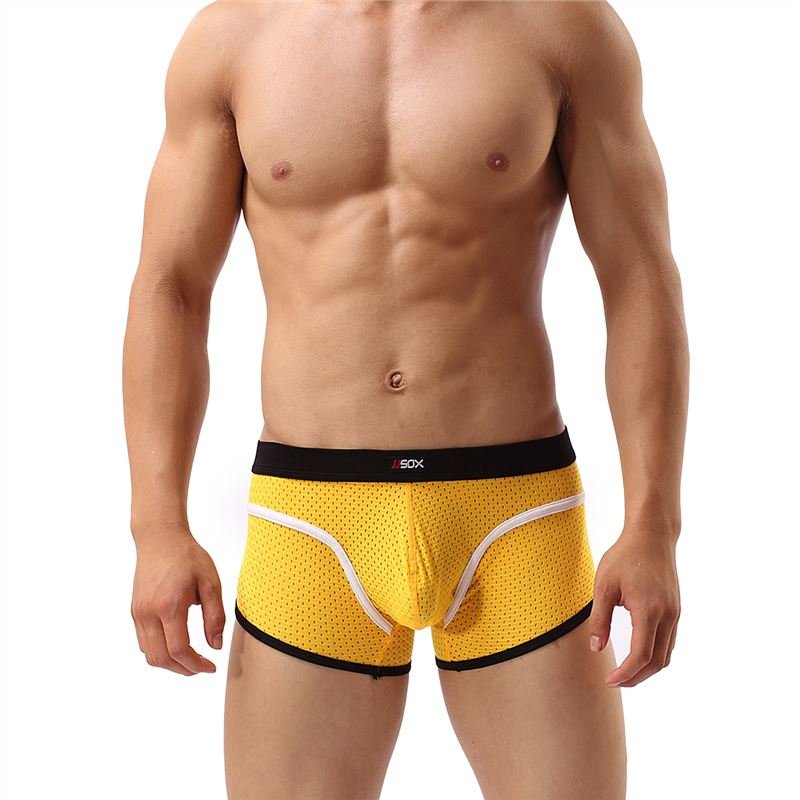 Men Underwear Jjsox Series Jj24 Boxer Shorts Yellow Yelllow