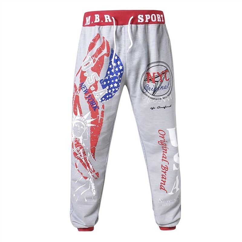 graffiti print sweatpants