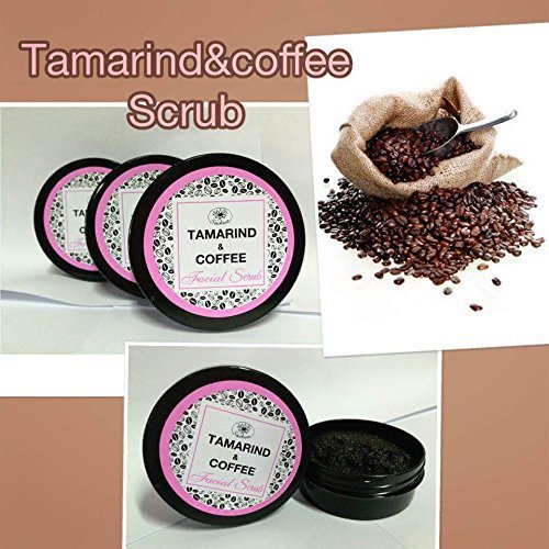 Saibua Natural Thai Herb Tamarind Coffee Facial White Mask Scrub 50