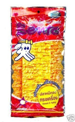 10x Bento Squid Seafood Snack Sweet & Spicy Food Made in Thailand