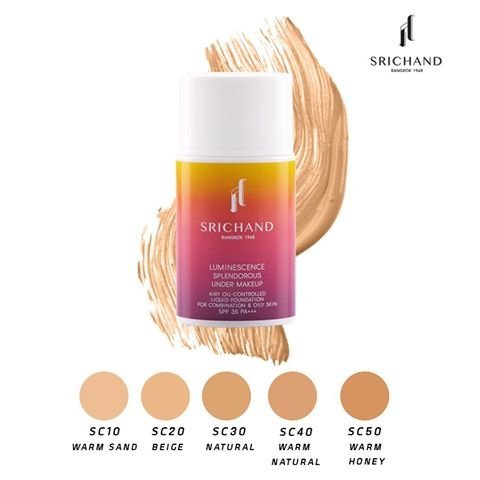 Srichand Luminescence Splendorous Under Makeup SC50 Warm Honey