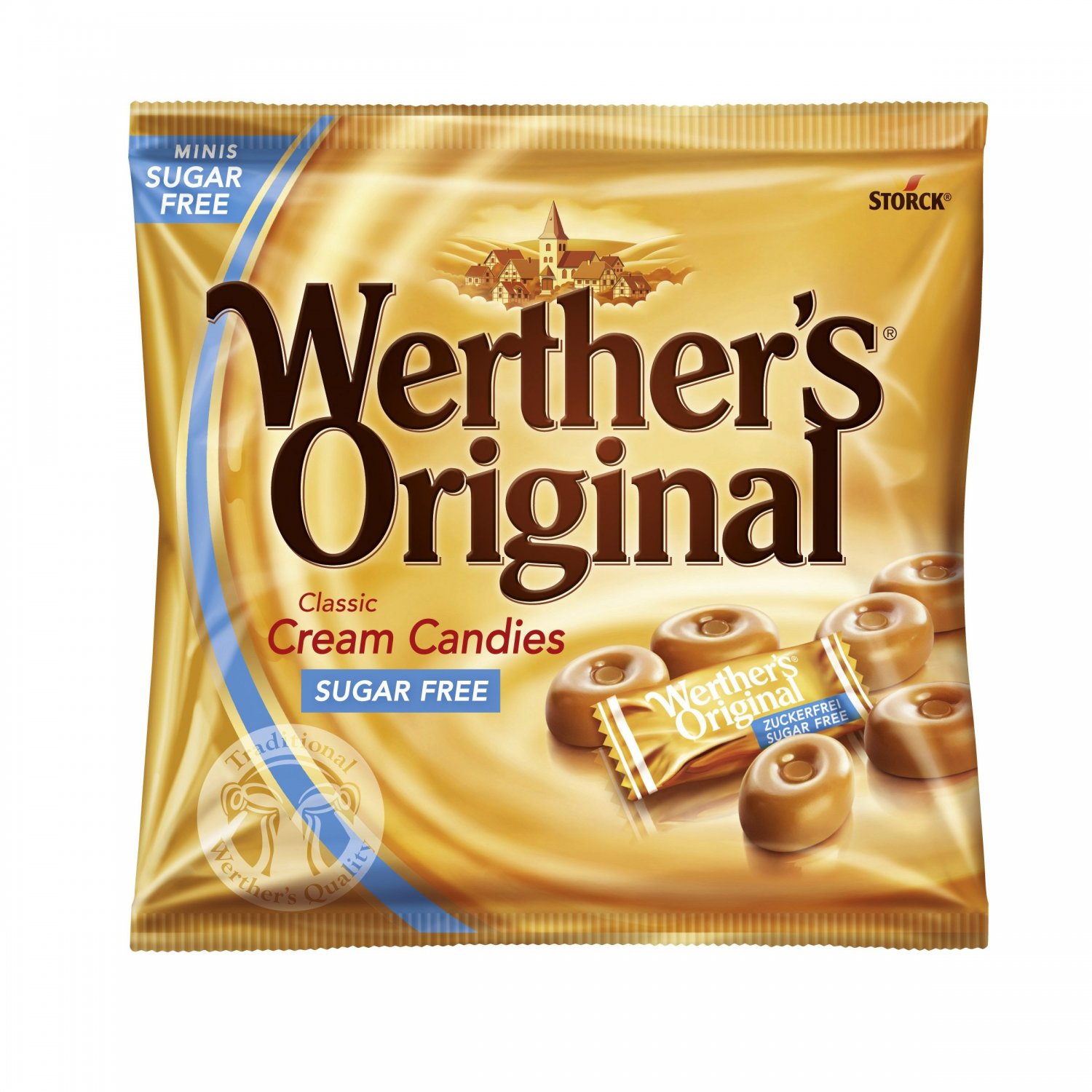 Werthers Original Classic, Cream Candies, Sugar Free, net weight 70 g