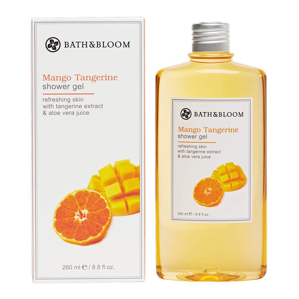 Bath&Bloom Mango Tangerine Shower Gel 260 ml/ 8.8 fl.oz. (4 Pack)