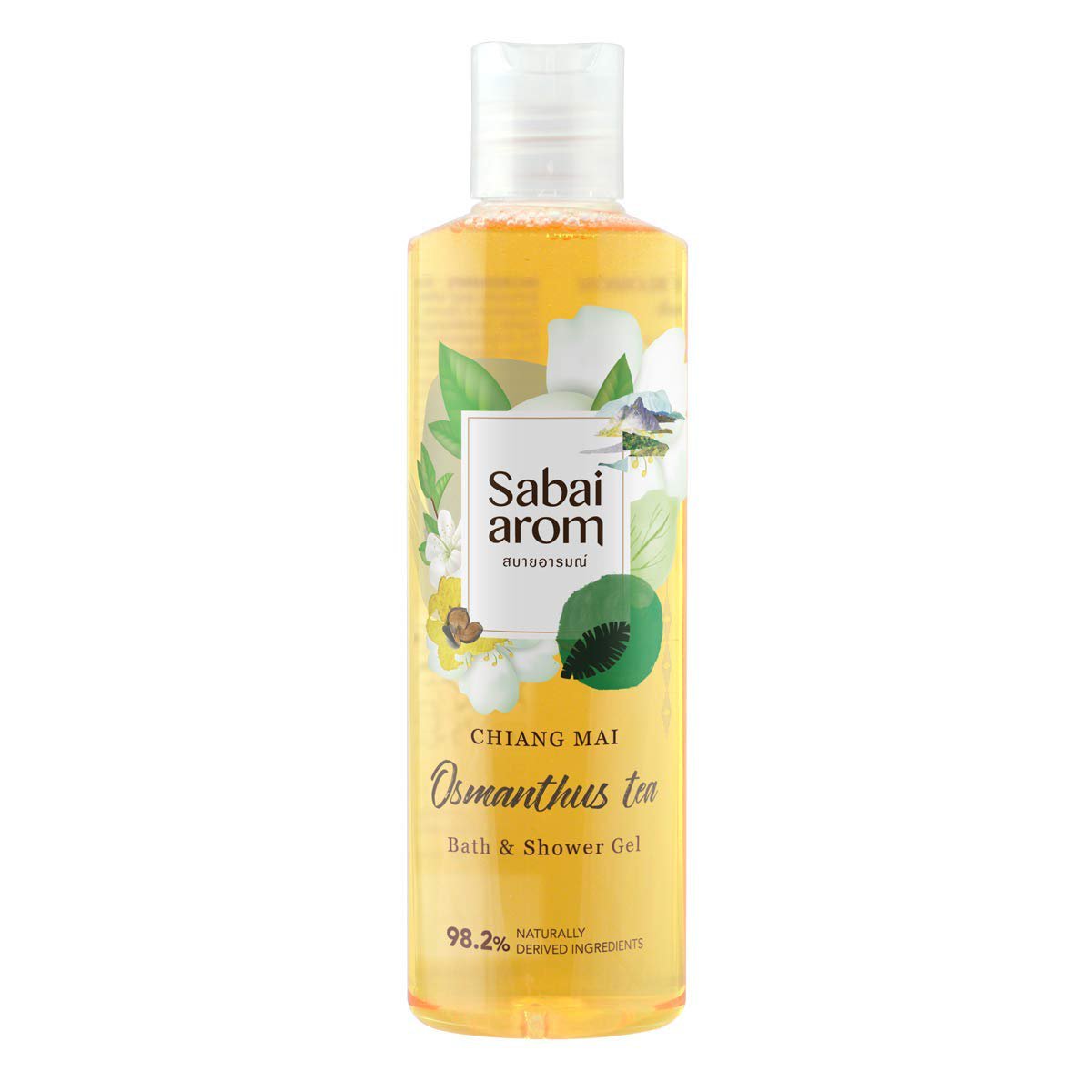 Sabai-arom Osmanthus Tea Bath & Shower Gel 250 ml. (4 Pack)