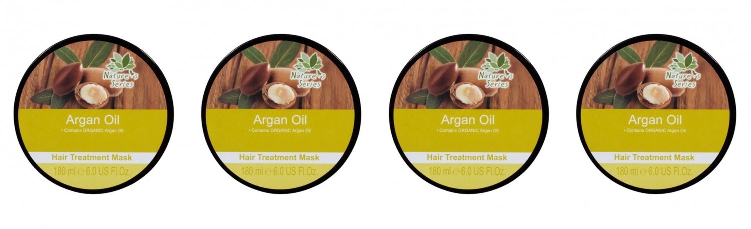 Natures Series Argan Oil Hair Treatment Mask 180 ml. (4 Pack)
