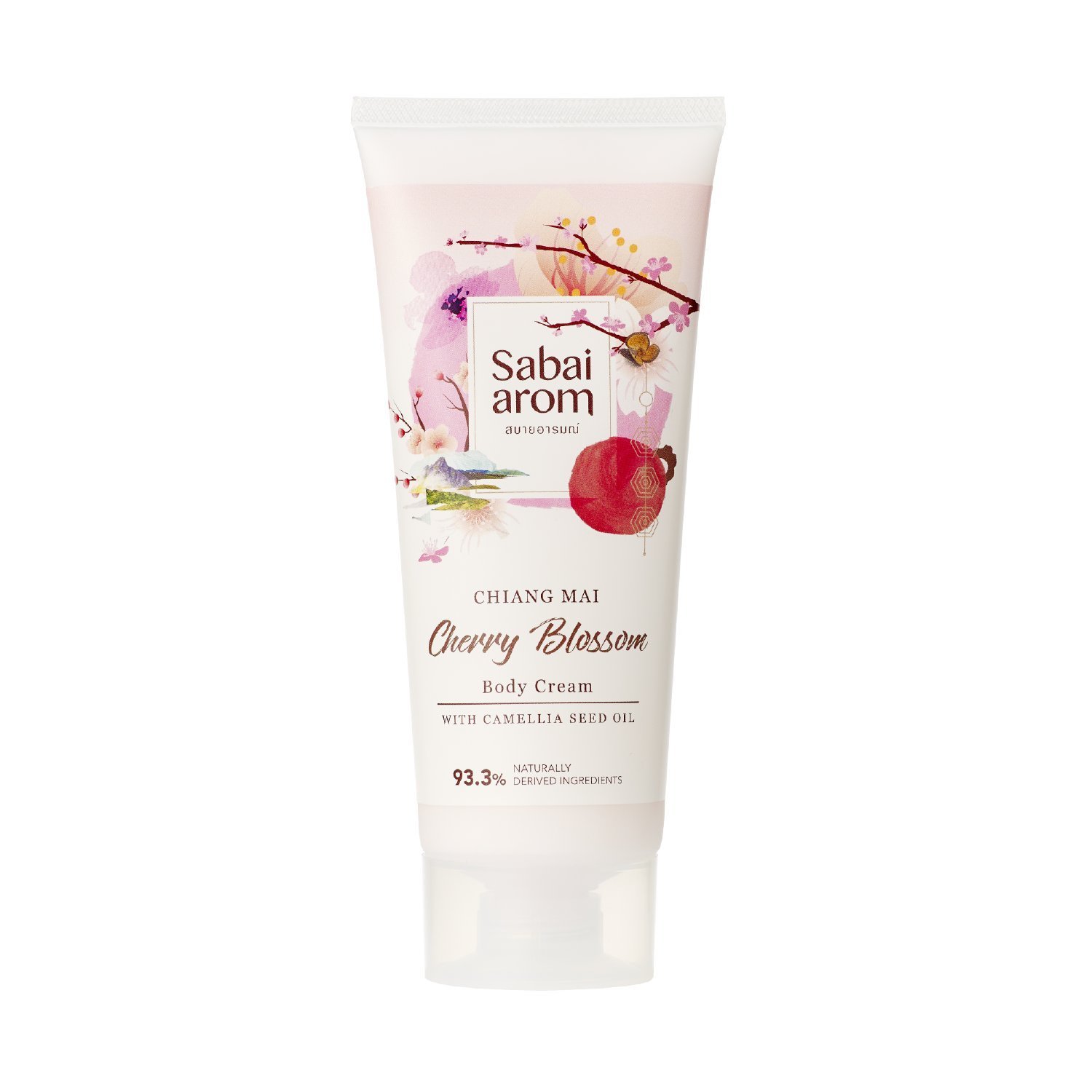 Sabai-arom Cherry Blossom Body Cream 200 g. (2 Pack)