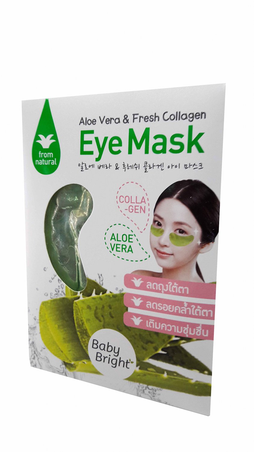 4 Packs of Aloe Vera & Fresh Collagen Eye Mask From Natural. Ba