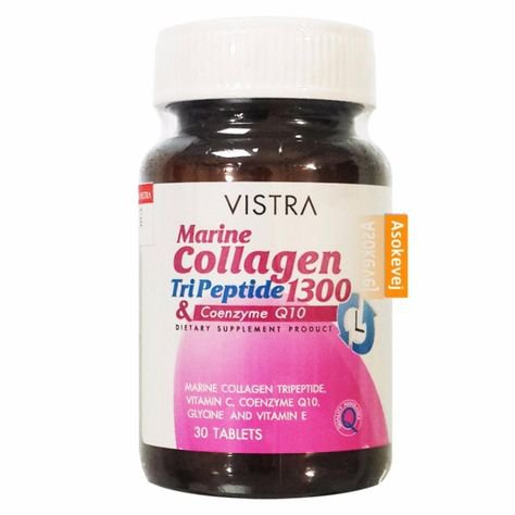 Vistra Marine Collagen Tripeptide 1300 Plus Q10 50 Tablets. ( )