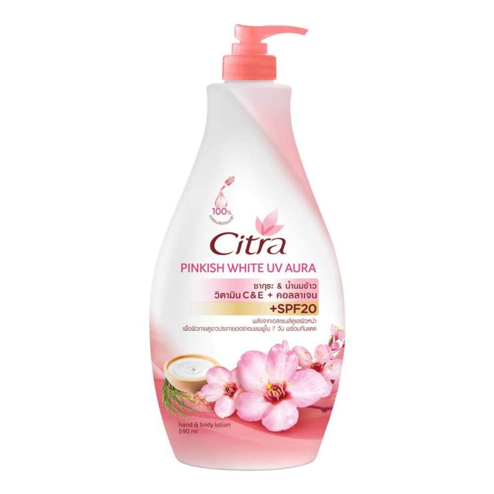 CITRA Pinkish White UV Aura Hand and Body Lotion 590 ml.