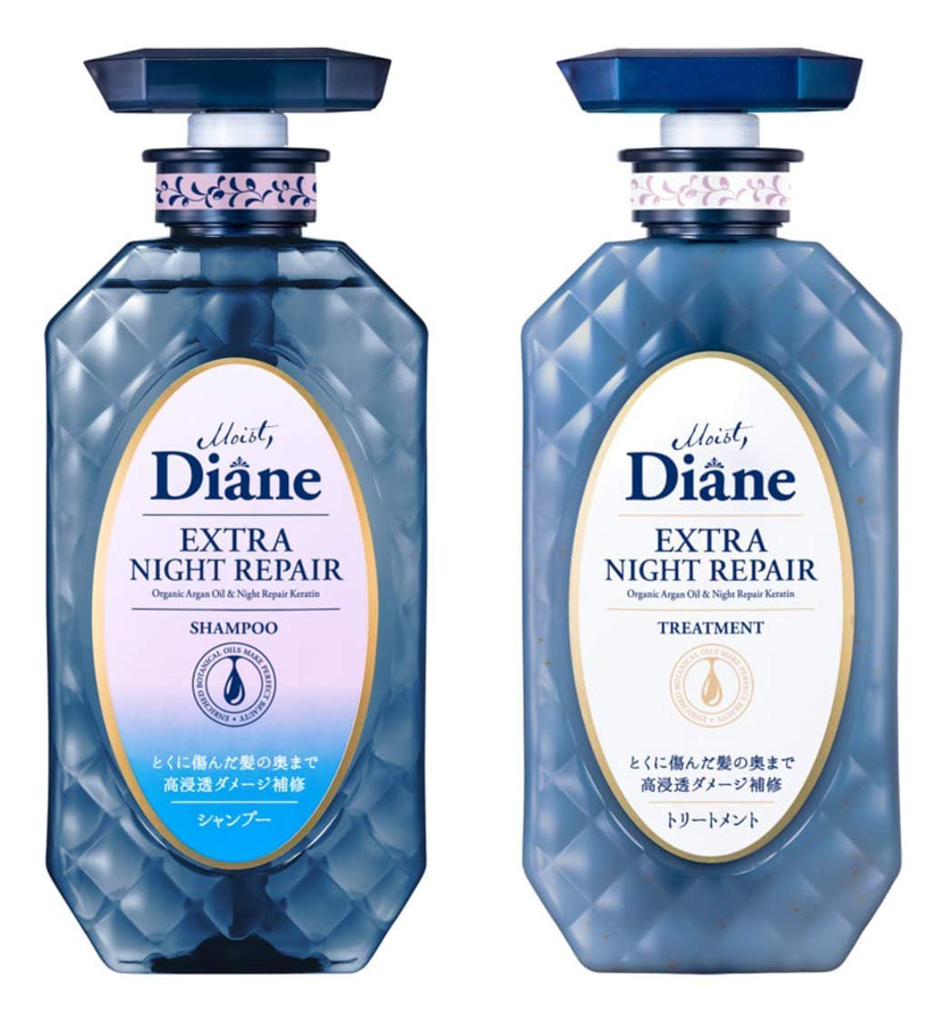 MOIST DIANE Extra Night Repair Shampoo and Conditioner 450 ml.