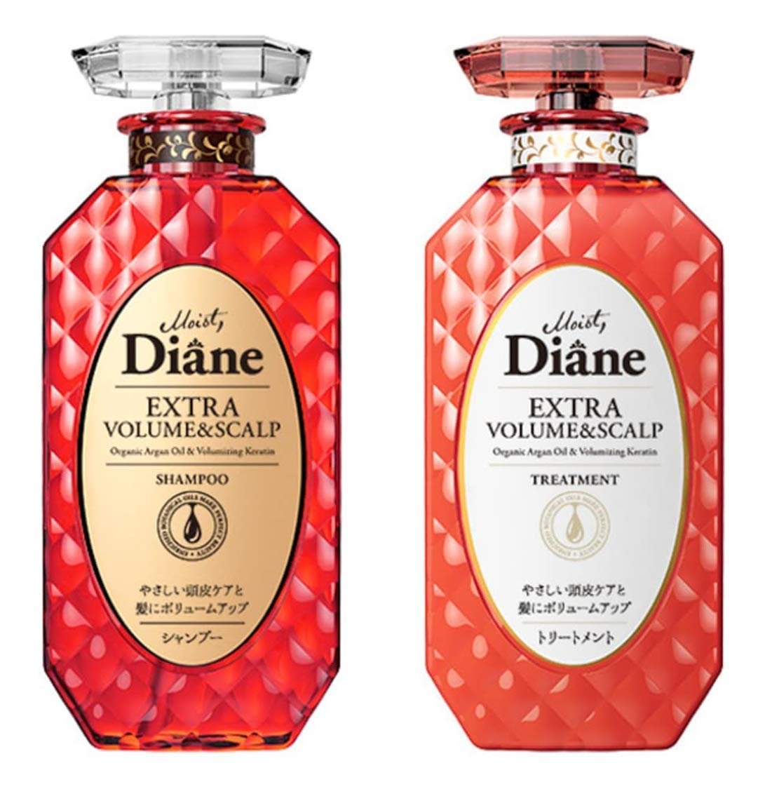 MOIST DIANE Volume and Scalp Shampoo and Conditioner 450 ml.