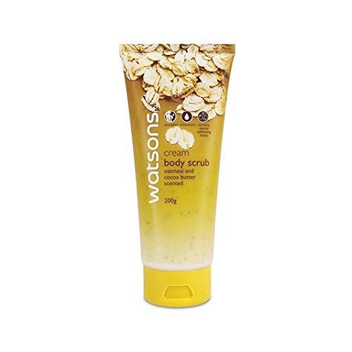 WATSONs Oatmeal and Cocoa Butter Scented Cream Body Scrub 200 g.