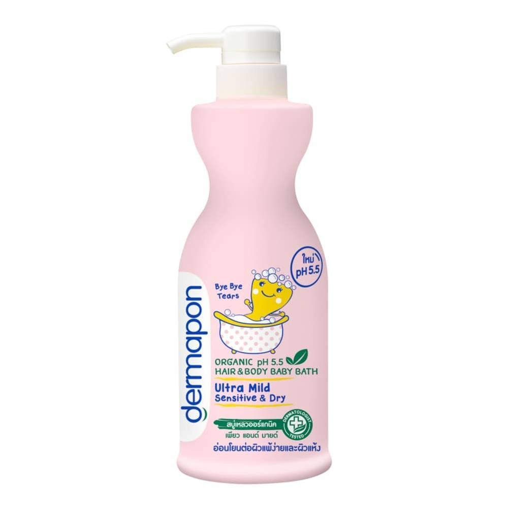 Dermapon Organic pH 5.5 Hair&Body Baby Bath Ultra Mild Sensitive &