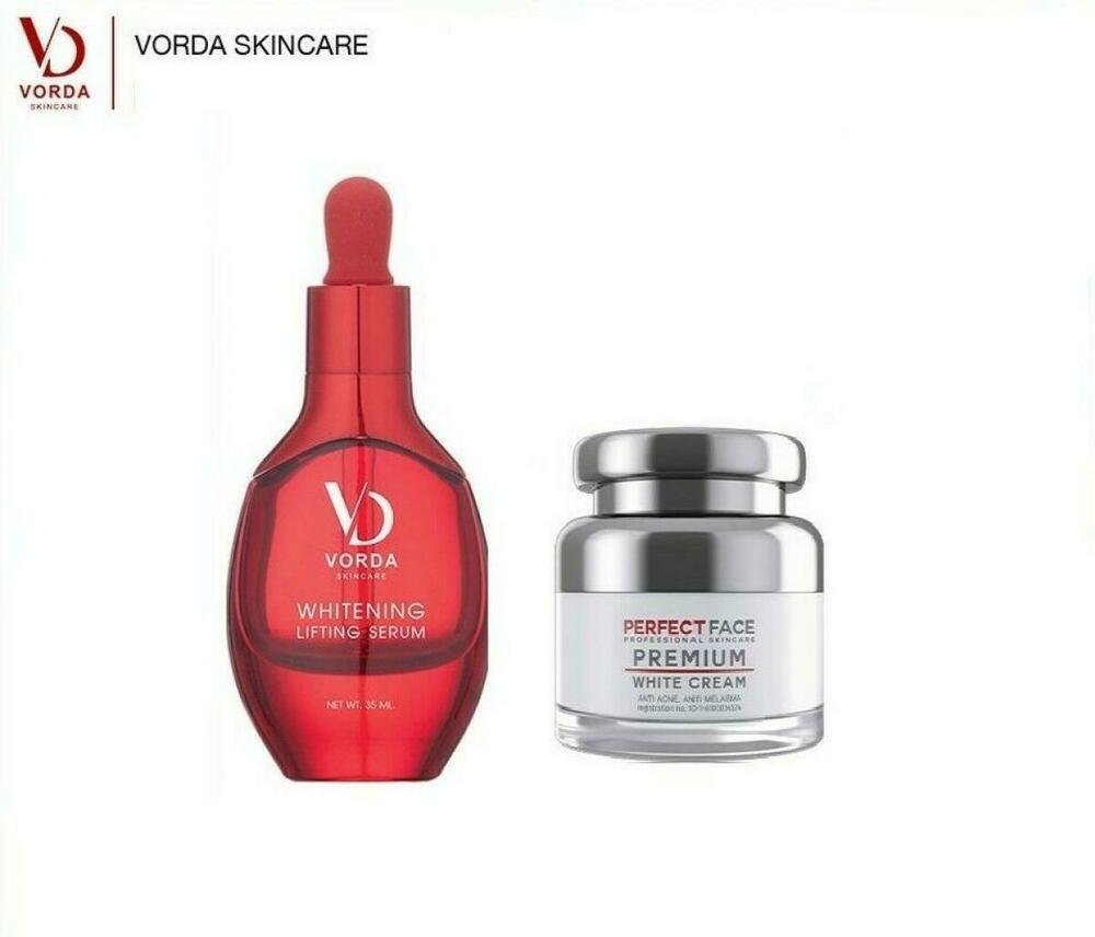 Duo VORDA Whitening Lifting Rich Perfect Serum plus Cream Reduce frec