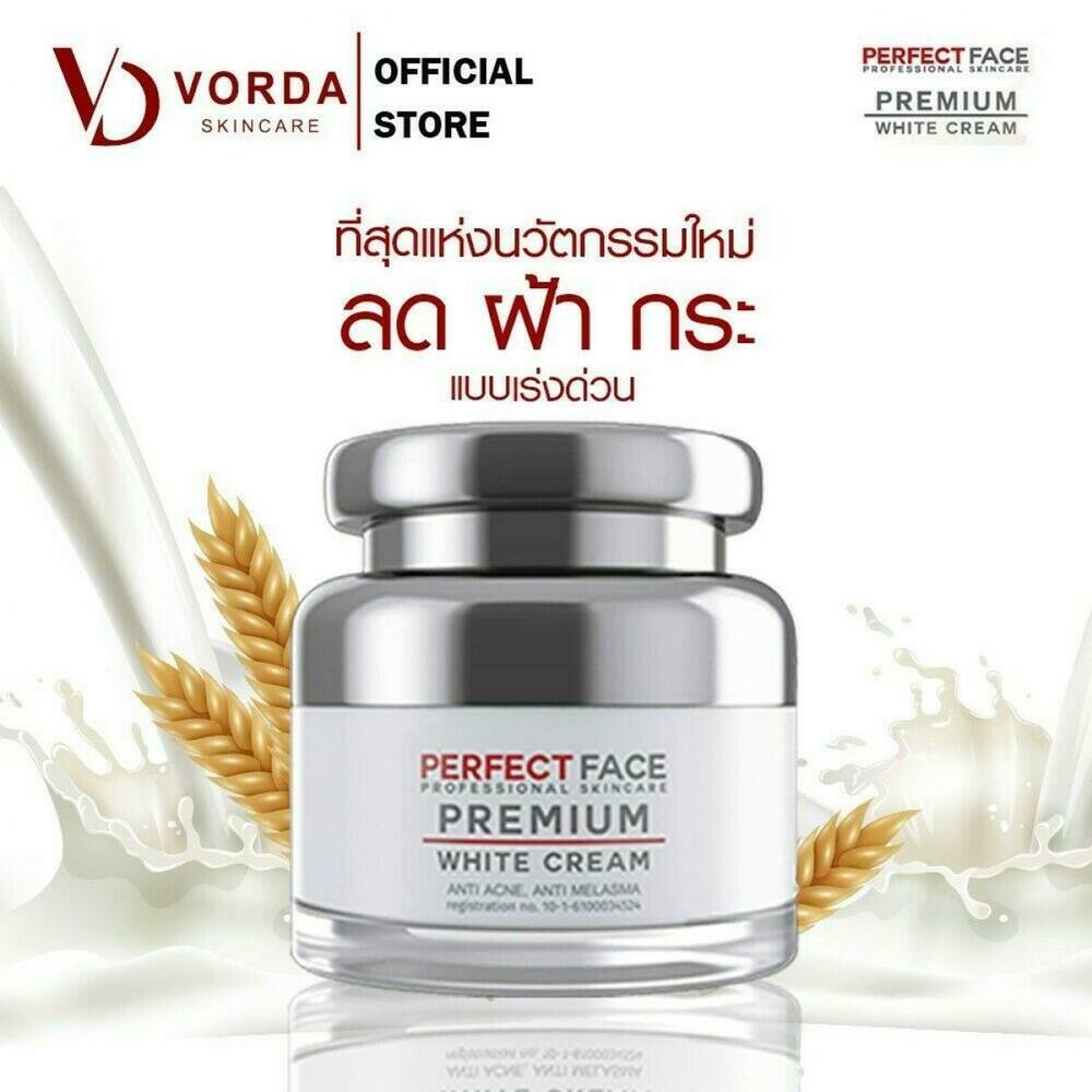 1 Bottle VORDA Perfect Face Professional Premium White Cream Anti Acn
