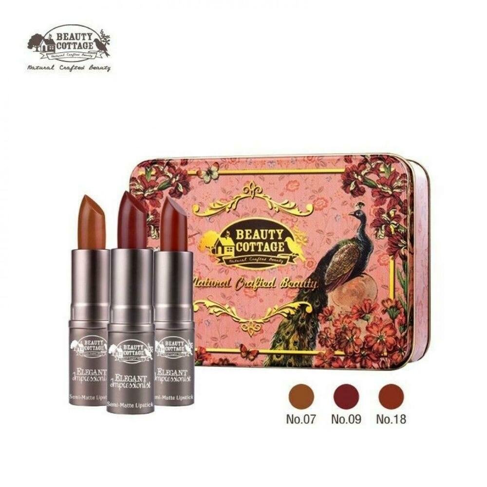 BeautyCottage Elegant Impressionist Semi-Matte Lipstick N070918Set Limited