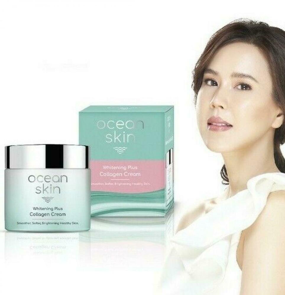 Ocean Skin Whitening Plus Collagen Cream Smoother Softer Brightening Ski