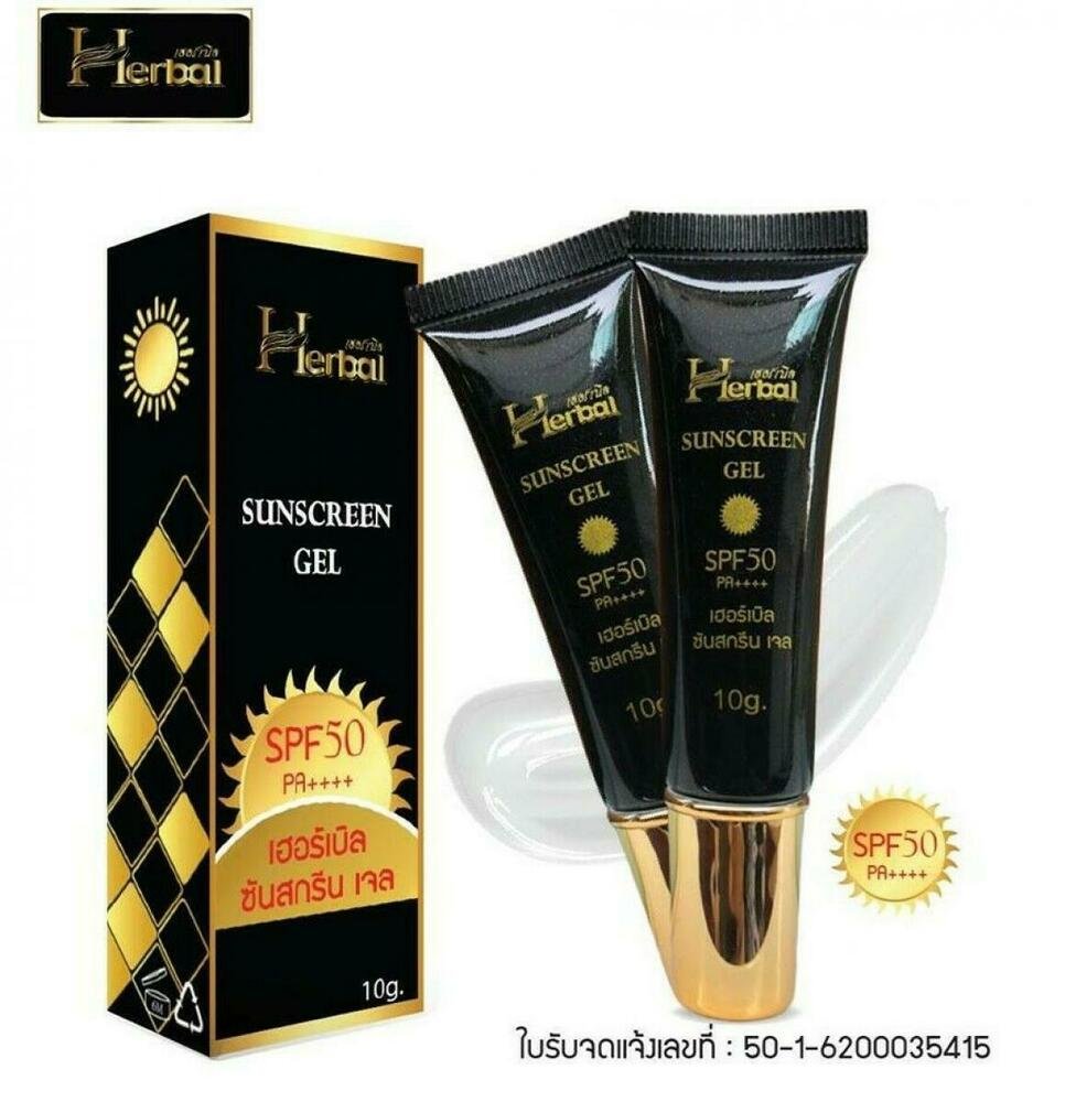 12 Boxes*10g Herbal Sunscreen Gel SPF50 plus PA plus plus plus plu