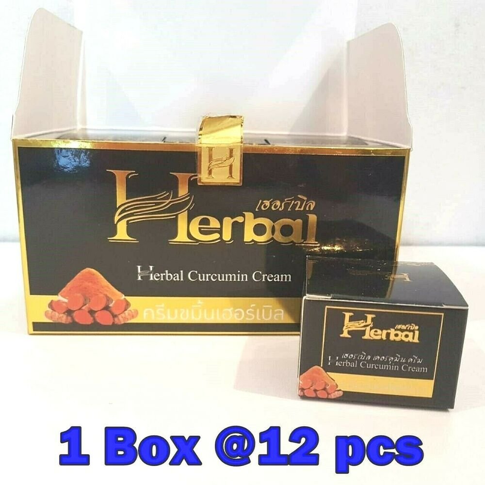 NEW 12 PCs Turmeric Herbal Cream Skin Care Reduce Freckles Dark Sp