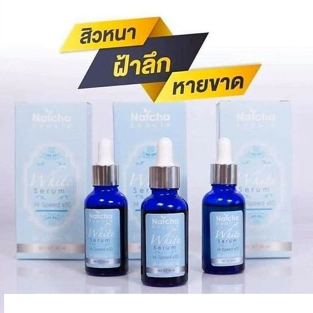 6 Bottles Natcha Hi Speed White Serum Cream Anti Acne Reduce Dark