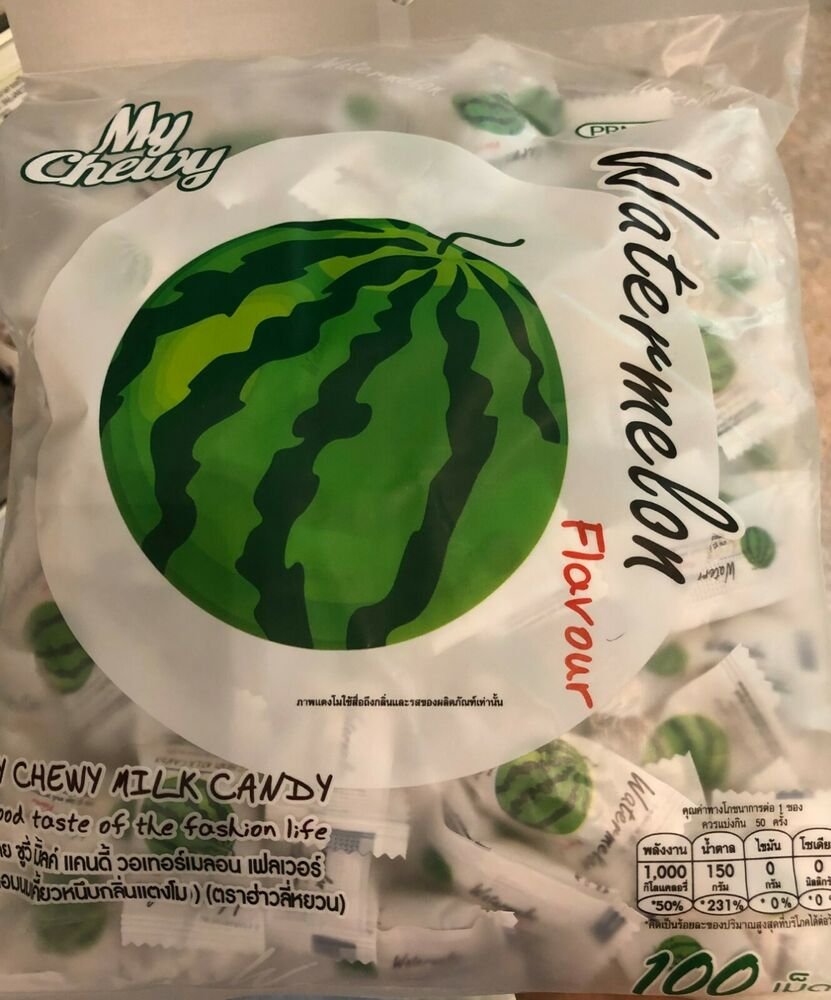 Watermelon Flavour My Chewy Milk Candy Delicious and Enjoy of Thailan