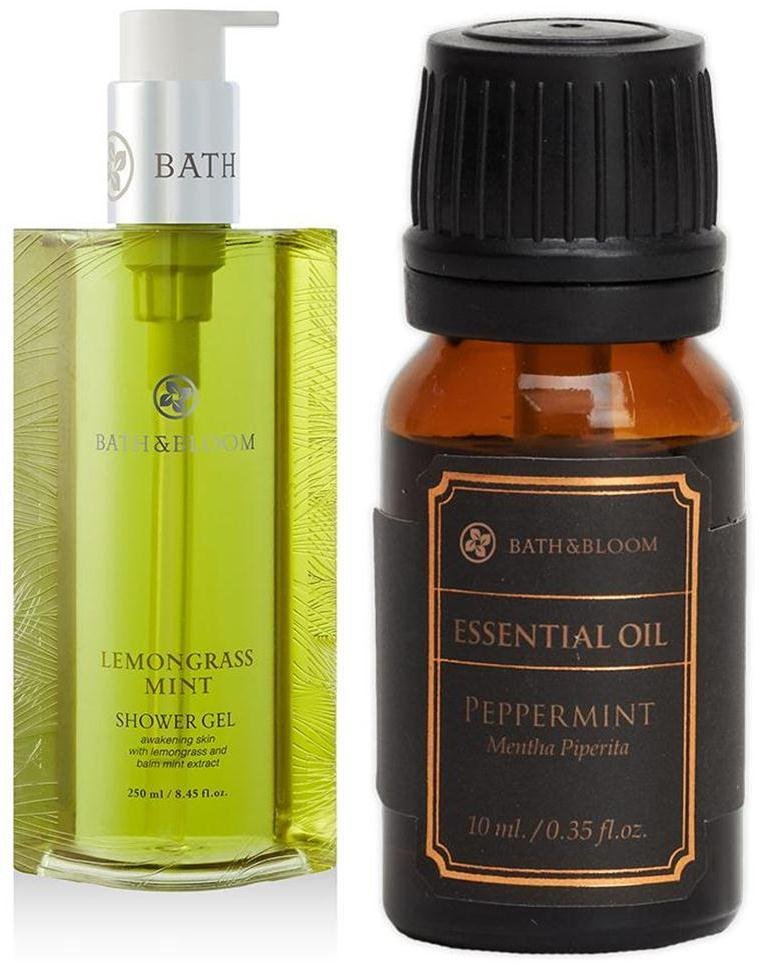 SET A09 WATSONS BATH & BLOOM LEMONGRASS MINT SHOWE BATH & BLOOM PEPPERMINT ESSENTIAL NEW!! DHL EXP