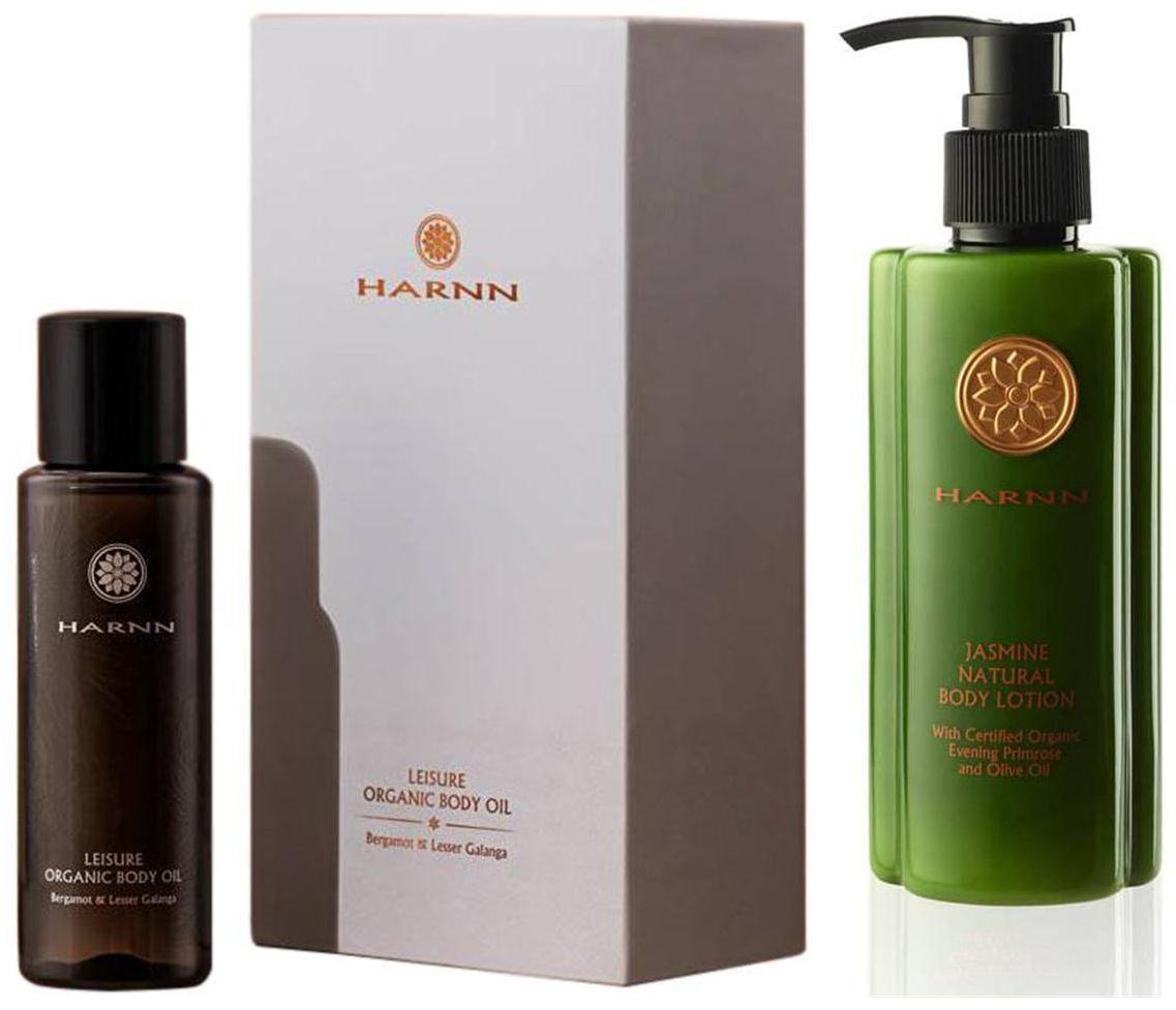 HARNN SERENITY ORGANIC BODY OIL 85 HARNN JASMINE NATURAL BODY LOTION