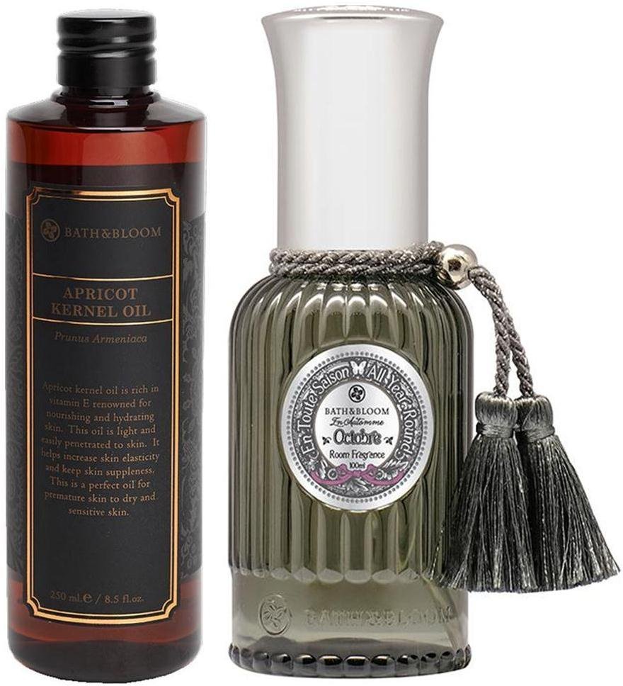 NEW!! WATSONS BATH & BLOOM OCTOBRE (OCTOBER) ROO SET A73 BATH & BLOOM APRICOT KERNEL OIL DHL EXPRE