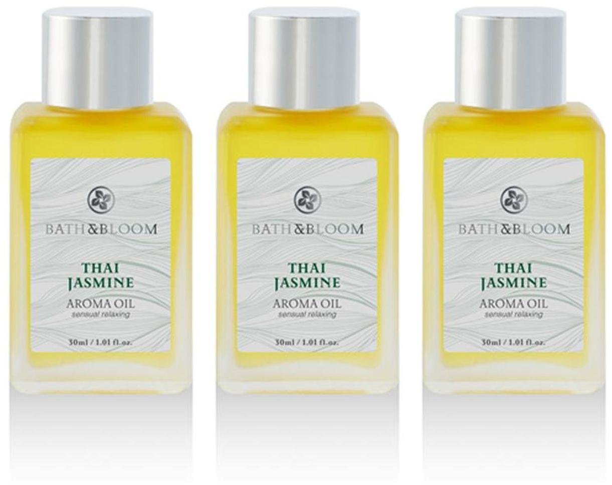 BATH & BLOOM THAI JASMINE AROMA OIL 30ML. SET A15 NEW!! DHL EXPRESS (PACKS OF 3 )
