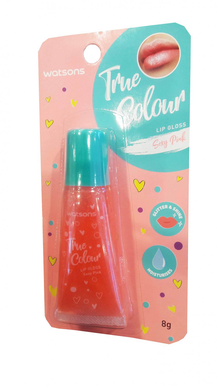 2 Packs of Watsons True Colour Lip Gloss Sexy Pink that brings