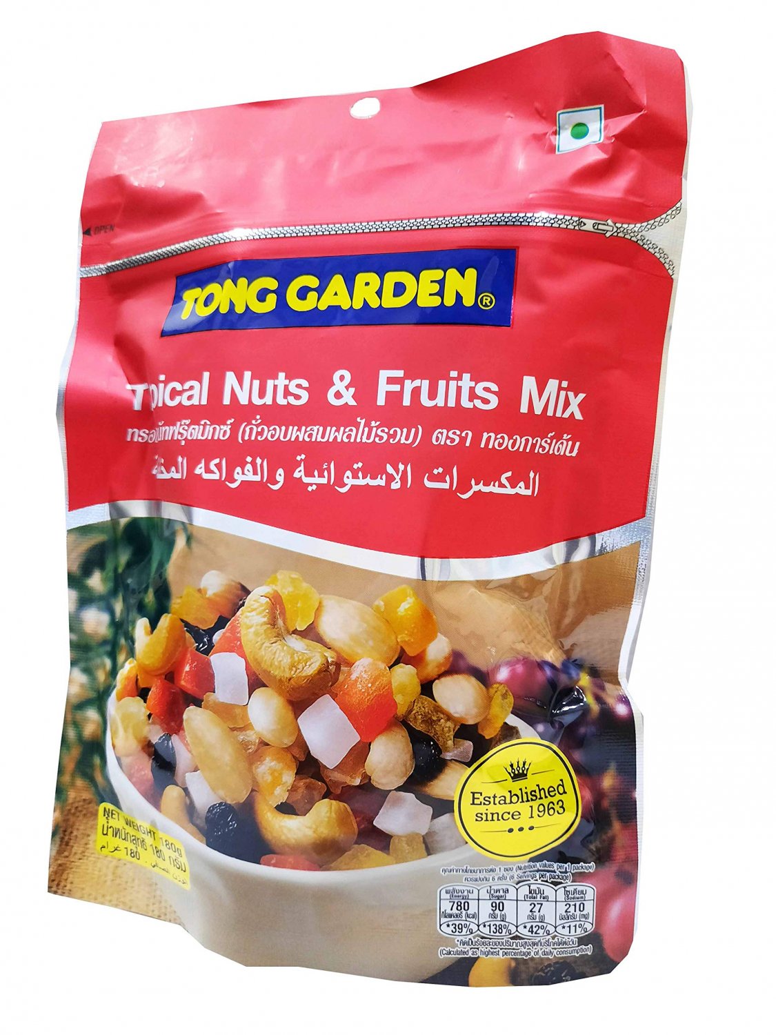 Tropical Nuts & Fruits Mix premium grade snack. by Tong garden. (1