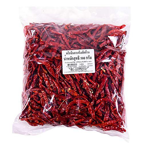 Thai Whole Dried Chili Peppers Chili Jinda Thai chili Very Hot