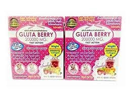 2Box Gluta Berry 200000 mg Drink PUNCH skin food Reduce freckles W