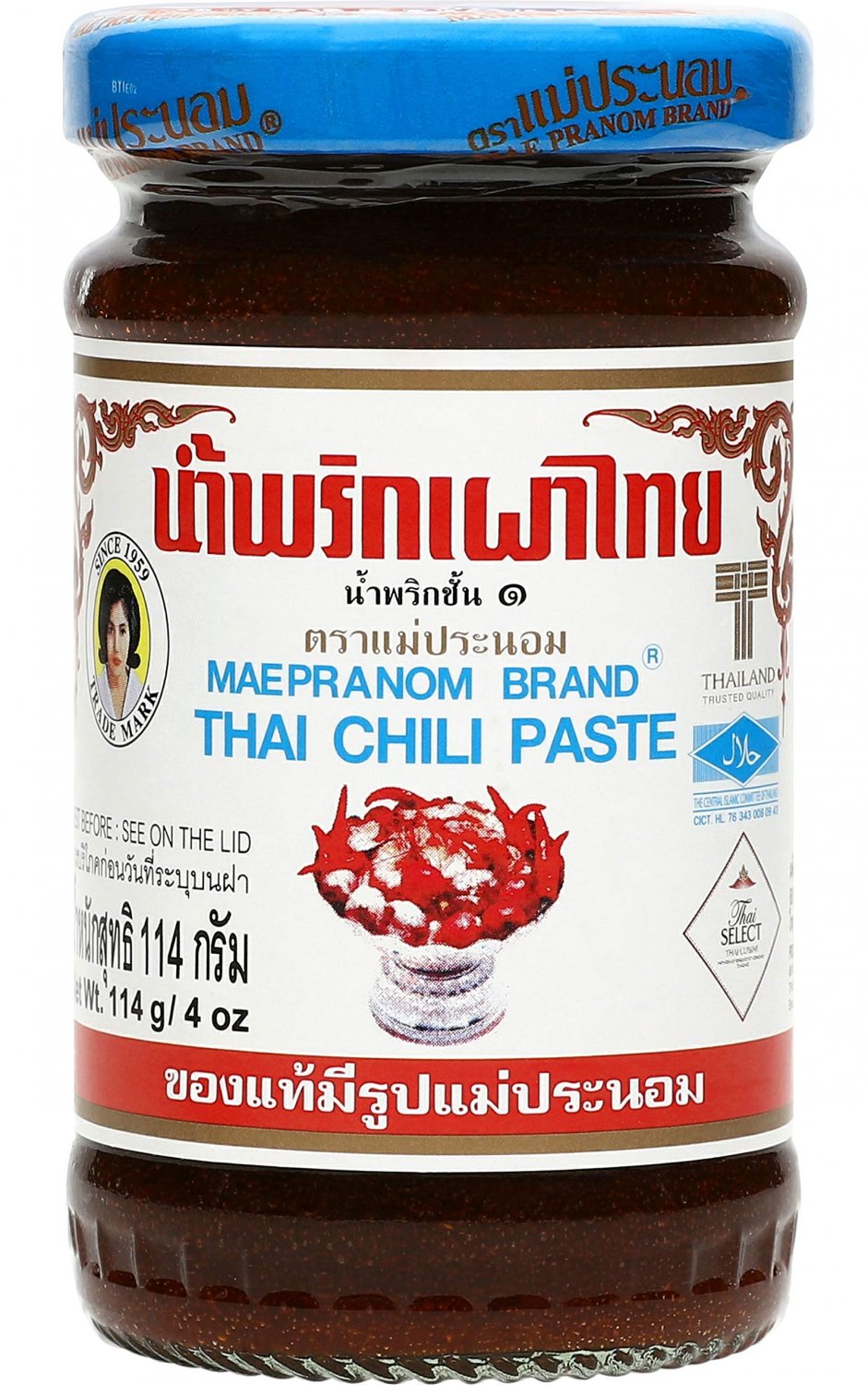 Mae Pranom Thai Tom Yum Chili Paste for Tom Yum Soup 114g (4