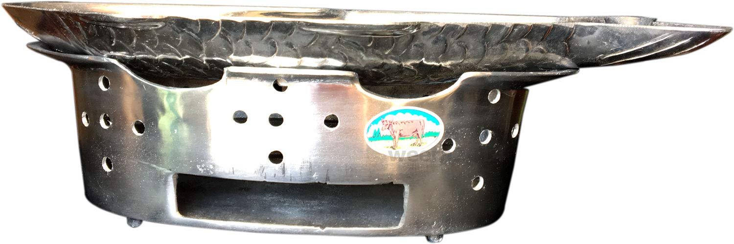 Thai Cookware Style Hot Pan & Stove for Serving Fish Cooking Menu.