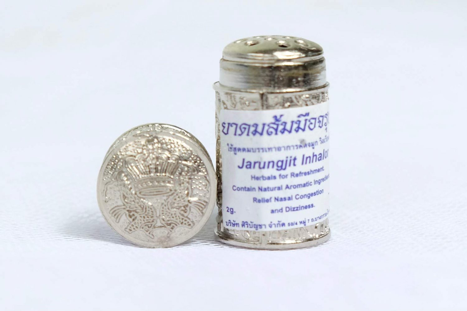 Thai Herbal Inhaler Jarungjit Relief Nasal Dizziness Aroma Refresh 2