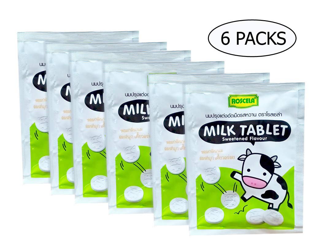 Milk Tablet Sweetened Flavour 20g x 6 Packs