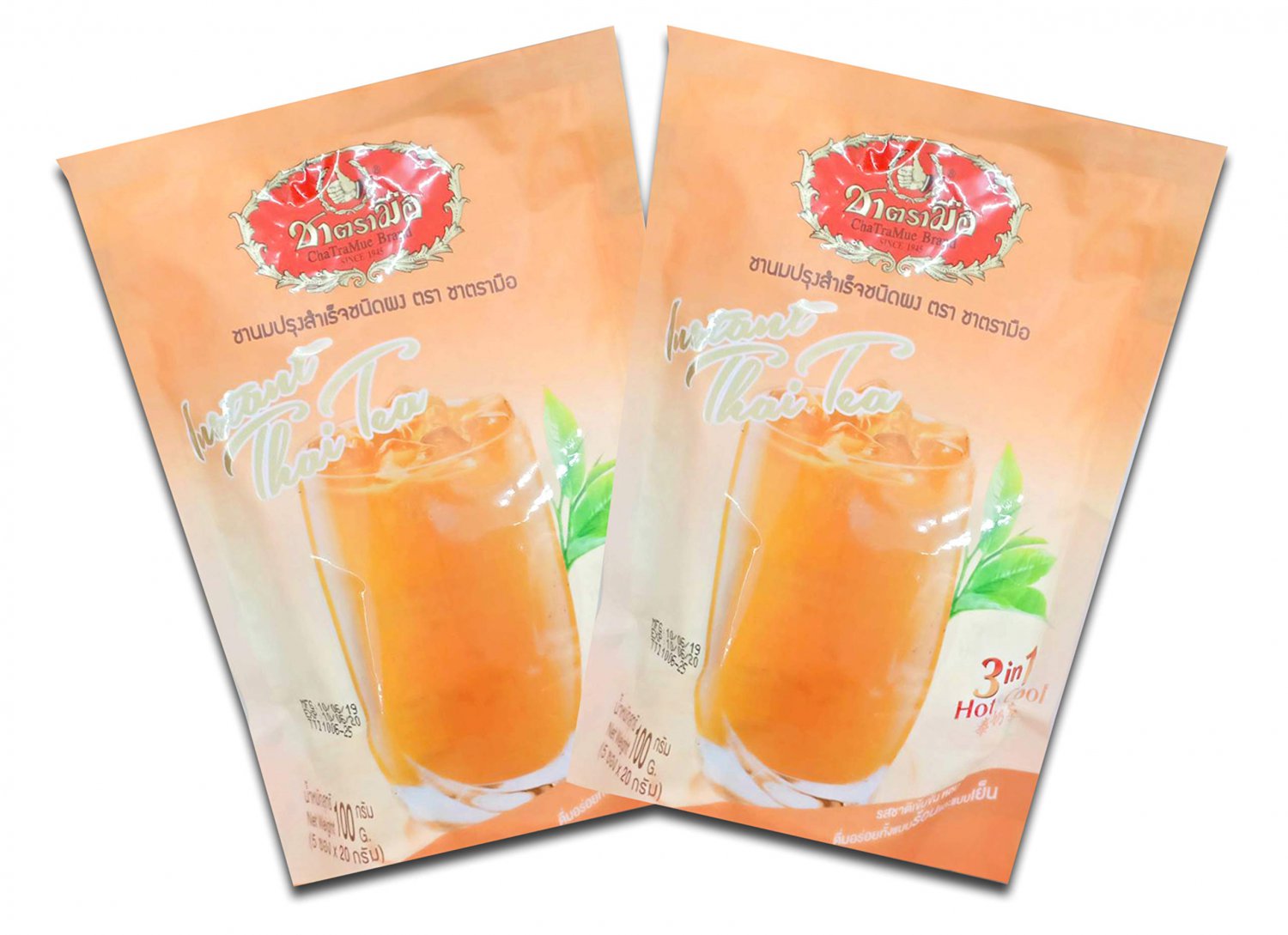 Thai Tea Instants Powder Wt. 100g x 4 Packs