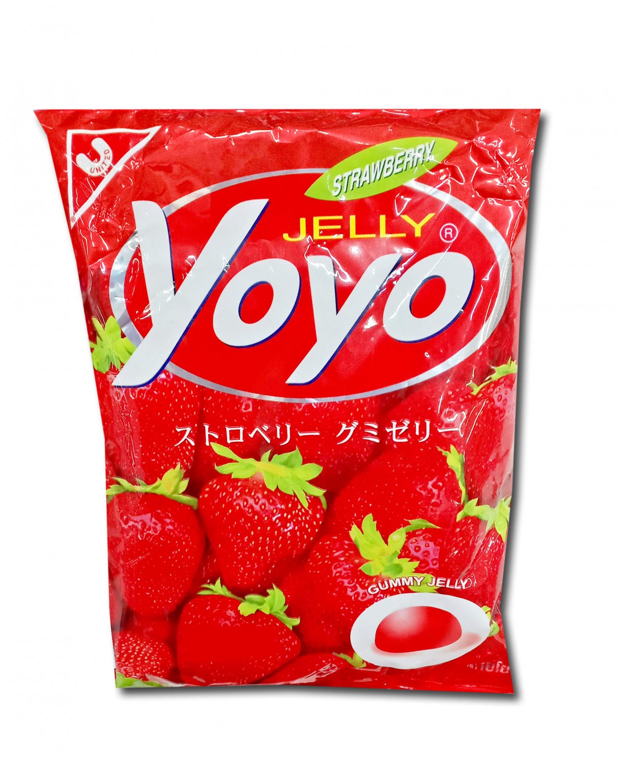 YOYO Jelly Fruity Gelatin Gummy Jelly Desert Size 80 Grams (STRAWBERR