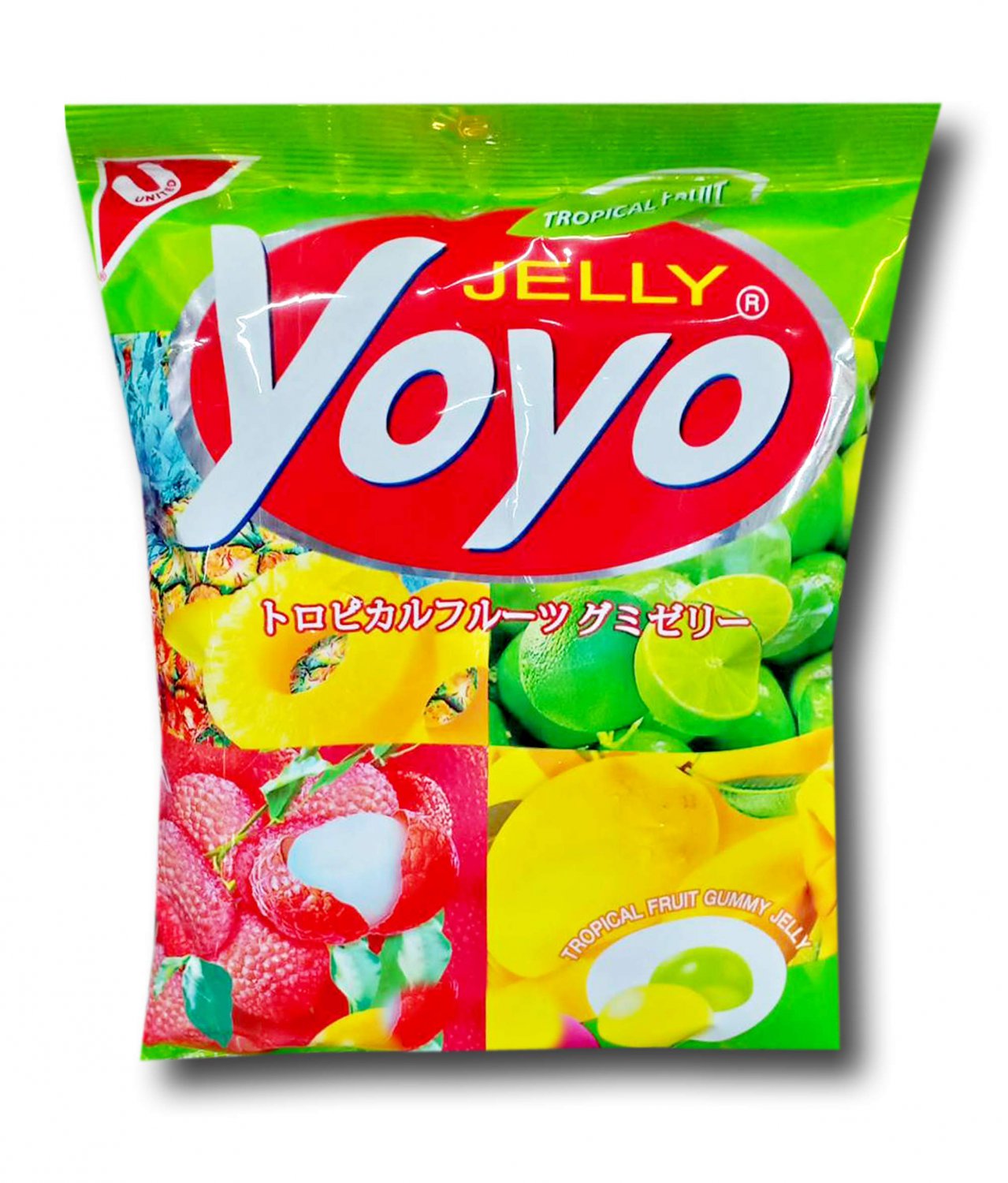 4x YOYO Jelly Fruity Gelatin Gummy Jelly Desert Size 80 Grams (TRO