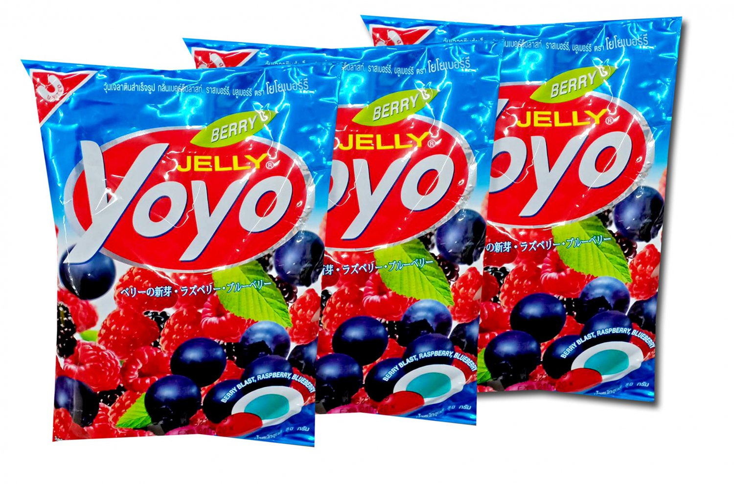 YOYO Jelly Fruity Gelatin Gummy Jelly Desert Size 80 Grams x 5